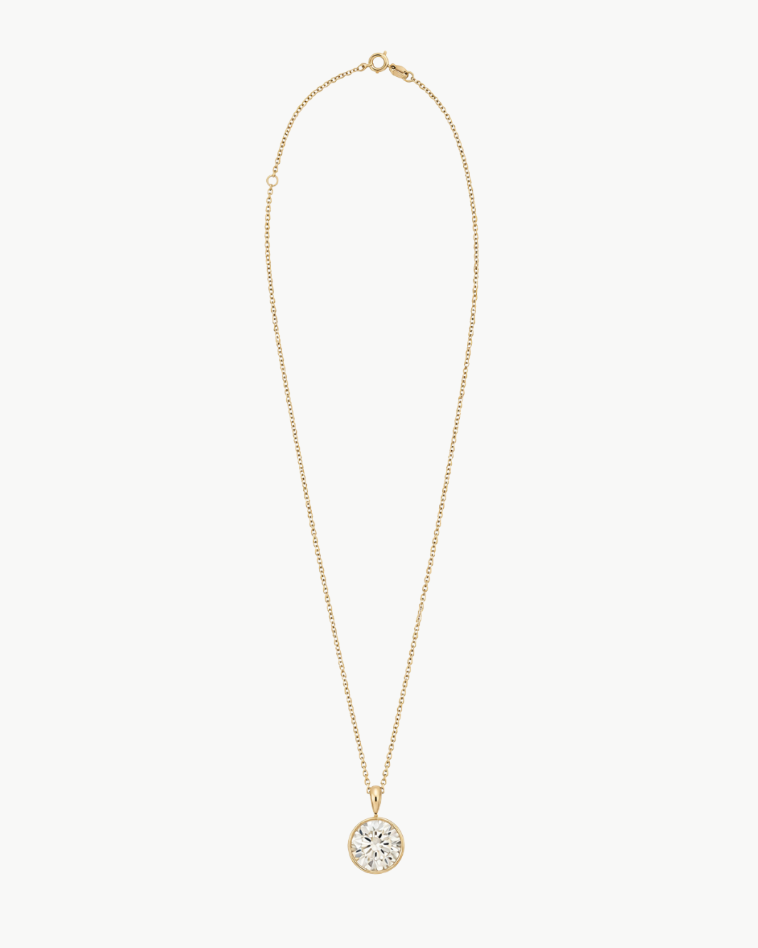 Solstice Statement Bezel Diamond Necklace