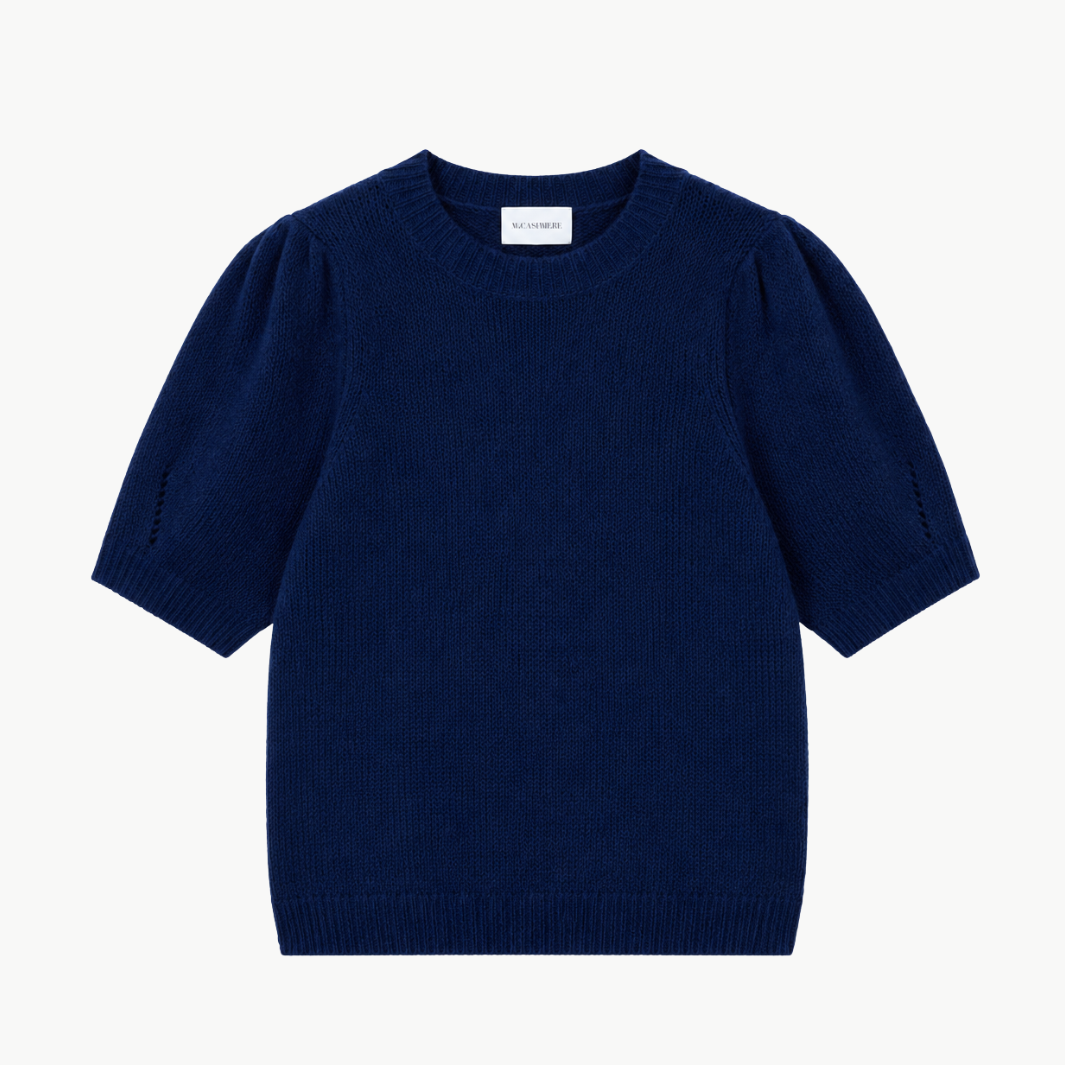 W.Cashmere Aria Short Sleeves Sweater at Romi Boutique