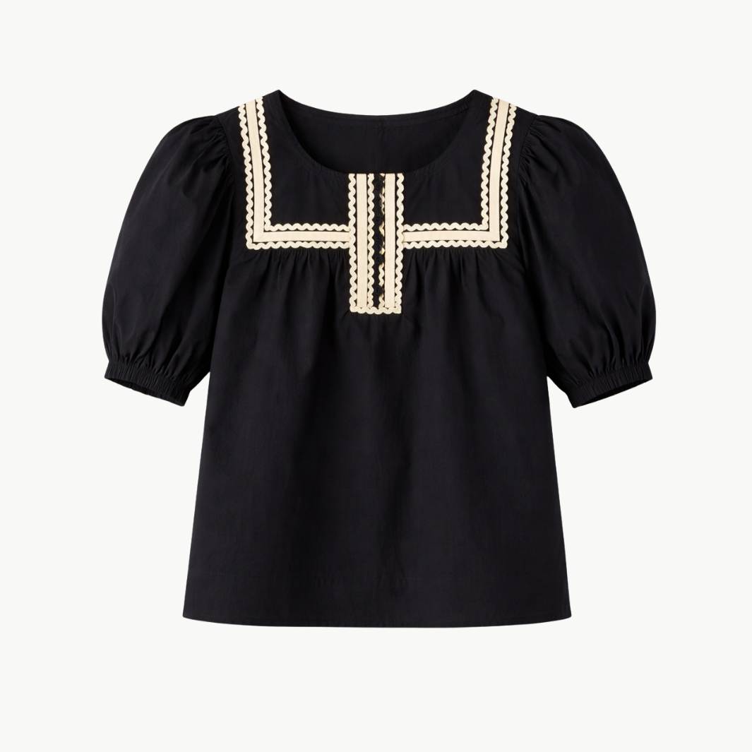 Ulla Johnson Lia Puff Sleeve Top at Romi Boutique