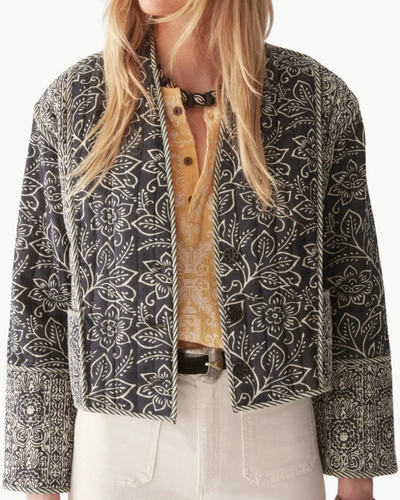 LUANA JACKET IN JASMINE SOUR ZEBRA - Romi Boutique