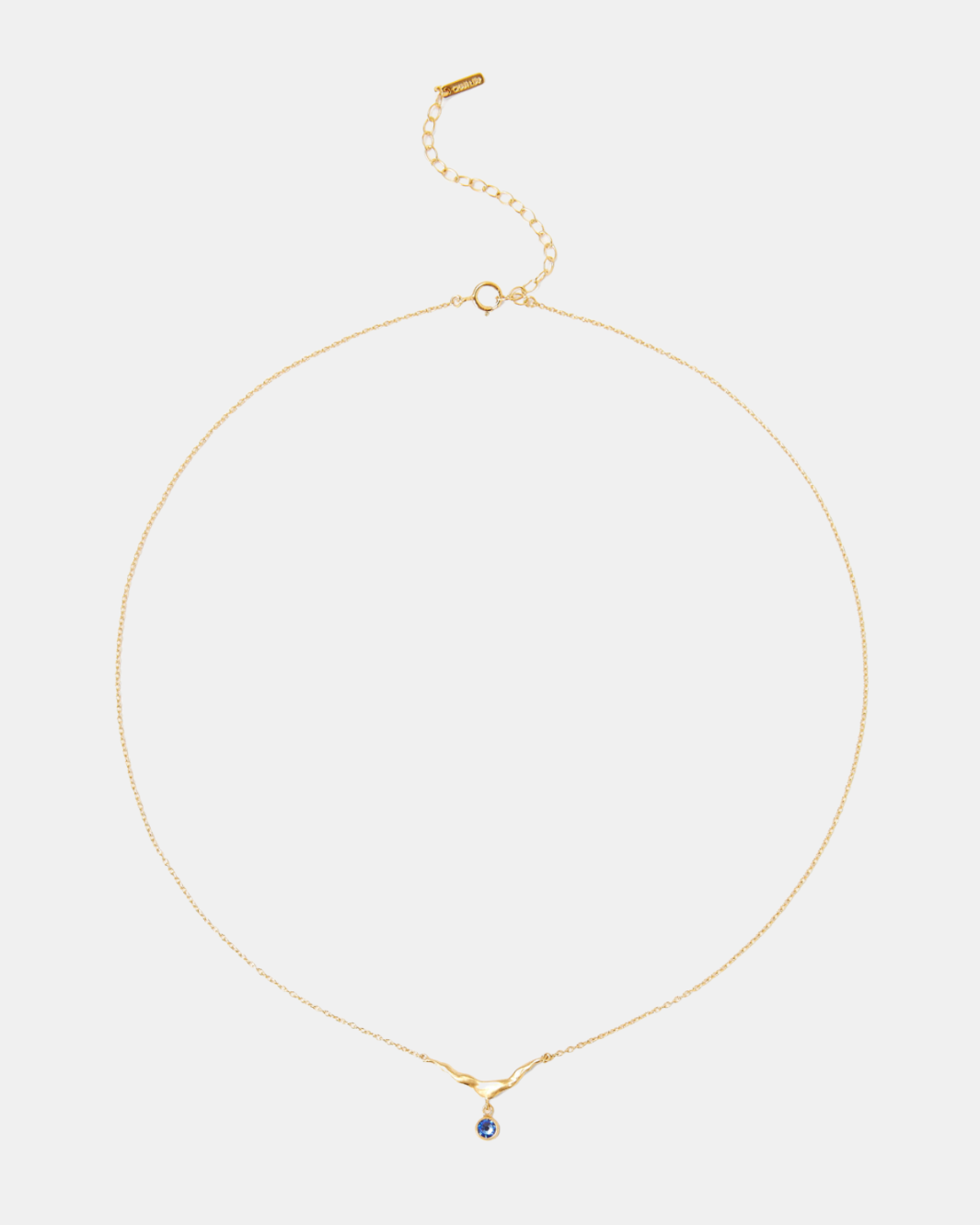 STERLING SILVER NECKLACE IN SAPPHIRE