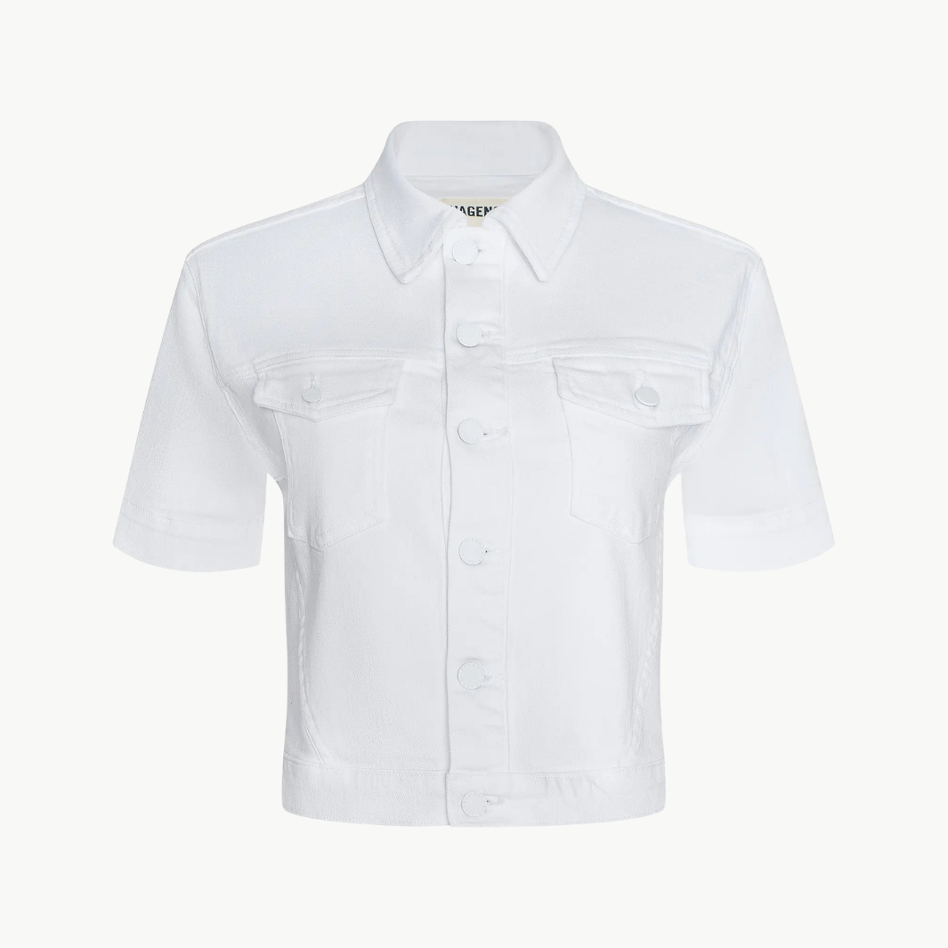 L'Agence KIRSTIE JEAN SHIRT JACKET at Romi Boutique