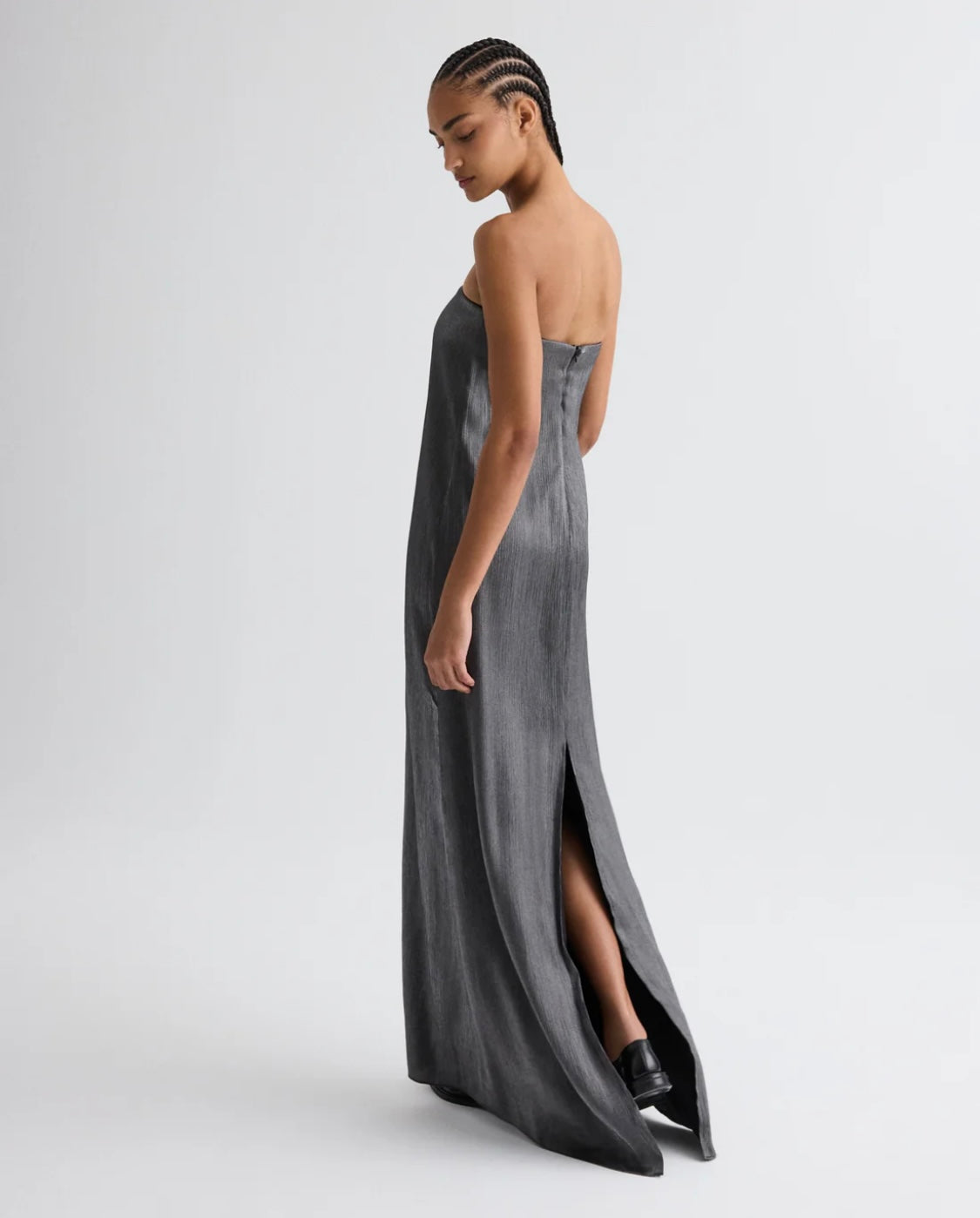 CAROLYNS GOWN IN SPLINTERED METALLIC