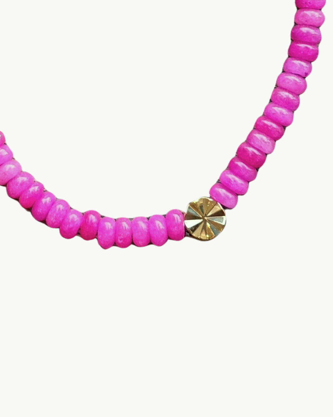 SKINNY CHARM BRACELET IN MAGENTA