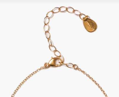 DANGLE NECKLACE IN YELLOW GOLD - Romi Boutique