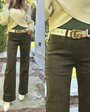 Bevy Flog Rose Croc Cargo Pant at Romi Boutique