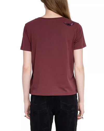 ALYS EMBROIDERY WINGS IN BURGUNDY - Romi Boutique