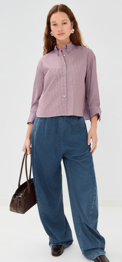 J.D. SHIRT IN RUST BLUE