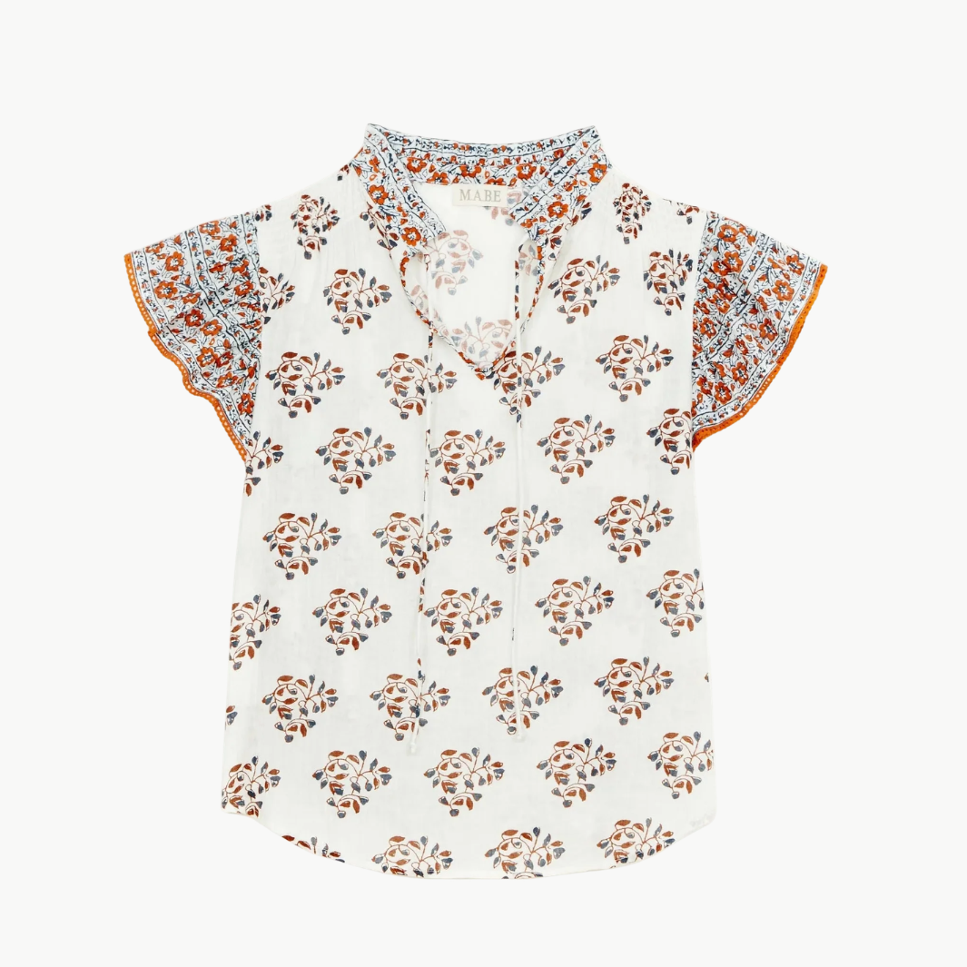 Mabe Stella Short Sleeve Top at Romi Boutique