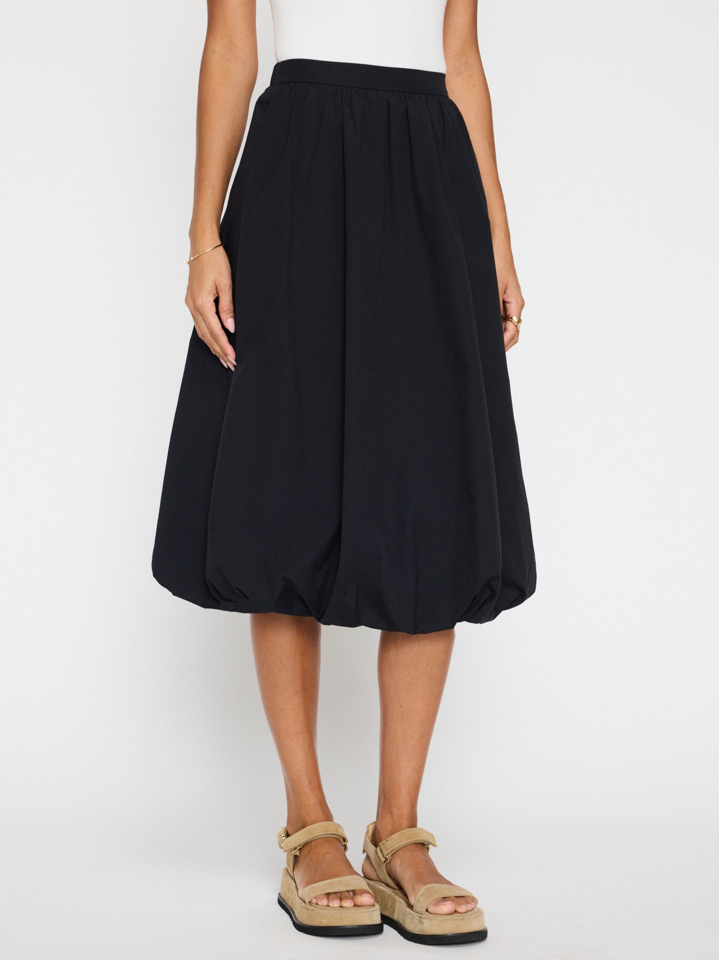 LOTI BUBBLE SKIRT IN BLACK ONYX