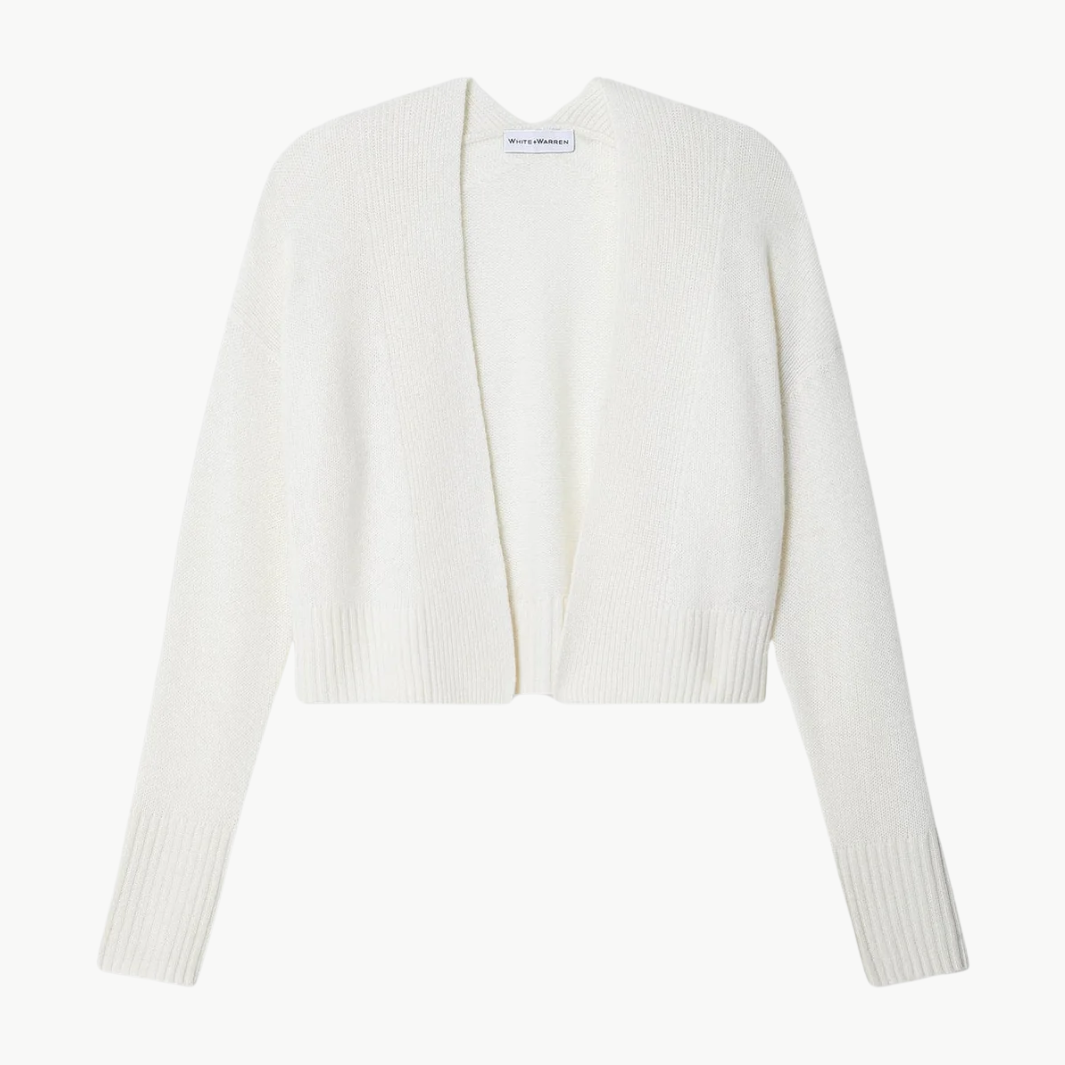 Cashmere Featherweight Open Cardigan
