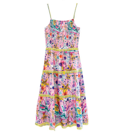 ODETTE MIDI DRESS IN SUNSHINE PRINT