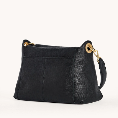 BRYANT MED IN BLACK/BRUSHED GOLD RED ZIP