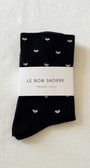 Le Bon Shoppe Heart Sneaker Socks at Romi Boutique