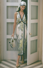 Veronica Beard KALIZA SCARF PRINT MIDI DRESS at Romi Boutique