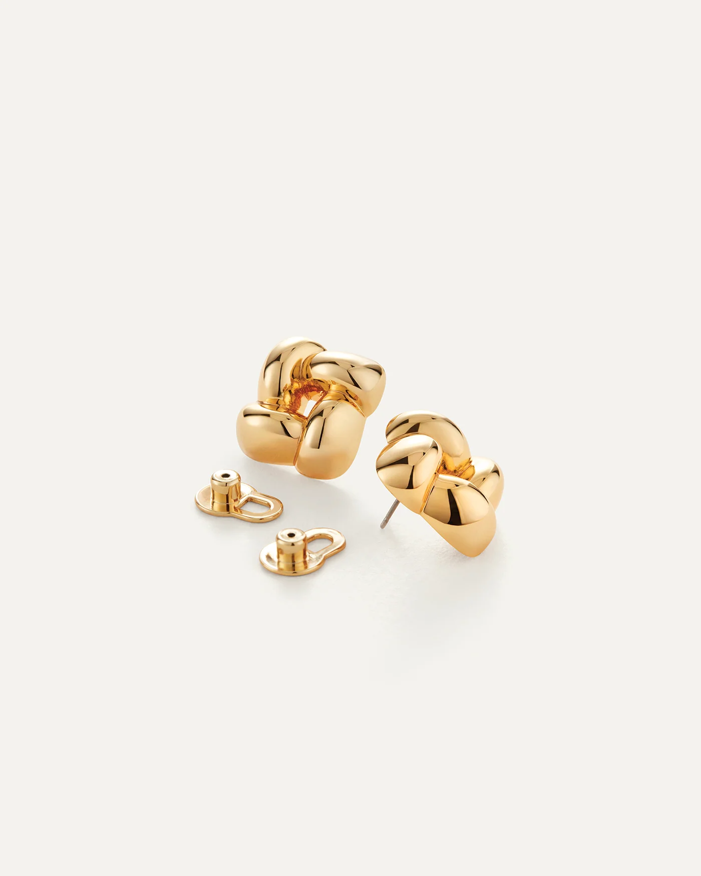 Small Woven Square Earrings