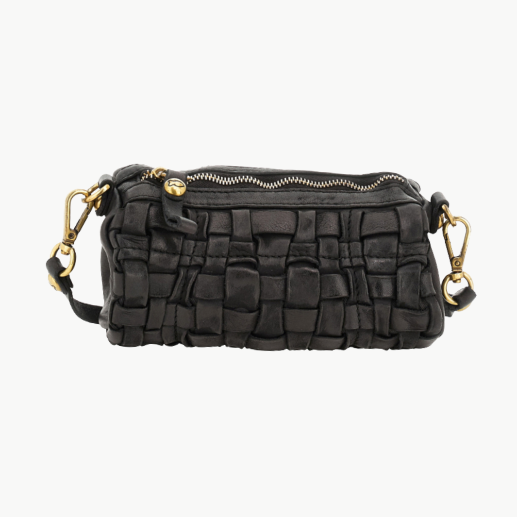 Campomaggi EDERA CROSSBODY IN BLACK at Romi Boutique