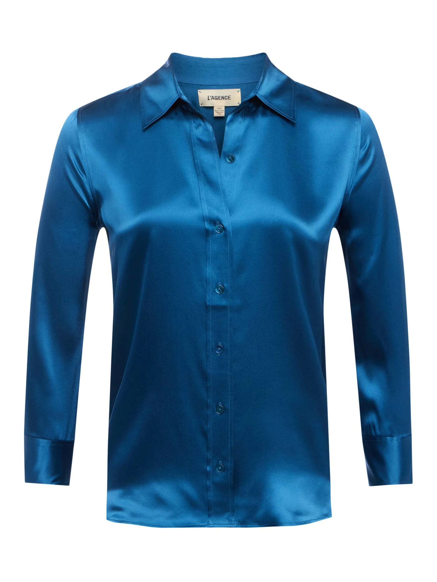DANI 3/4 SLEEVE BLOUSE IN STONE BLUE