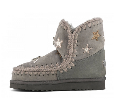 ESKIMO STARS AND RHINESTONES IN CHARCOAL