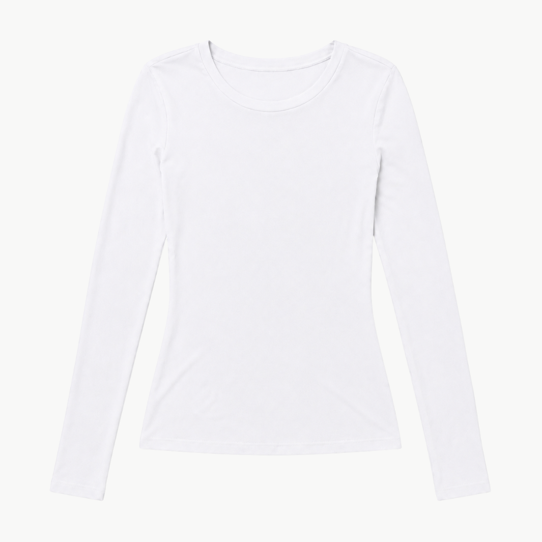 Fluid Silk Rib Essential Crew