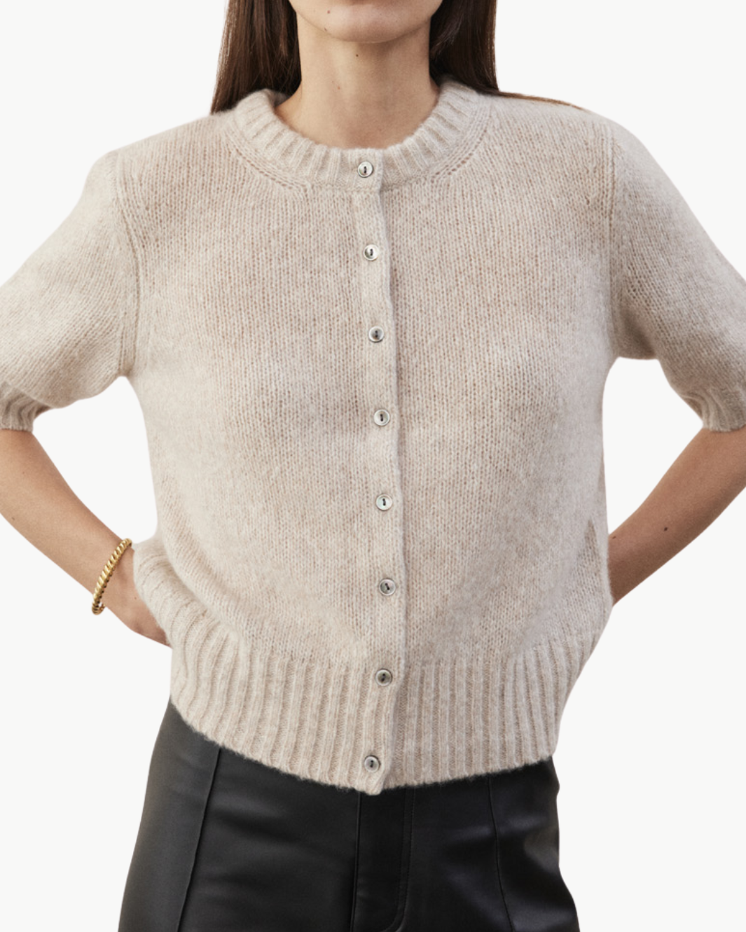 CLARA SHORT SLEEVE CARDIGAN by W.Cashmere - Romi Boutique