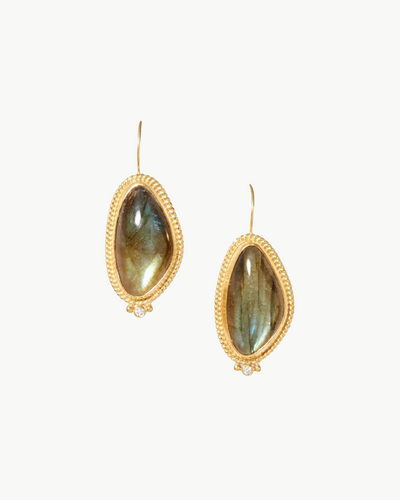 ELIZABETH DROP EARRINGS IN LABRADORITE