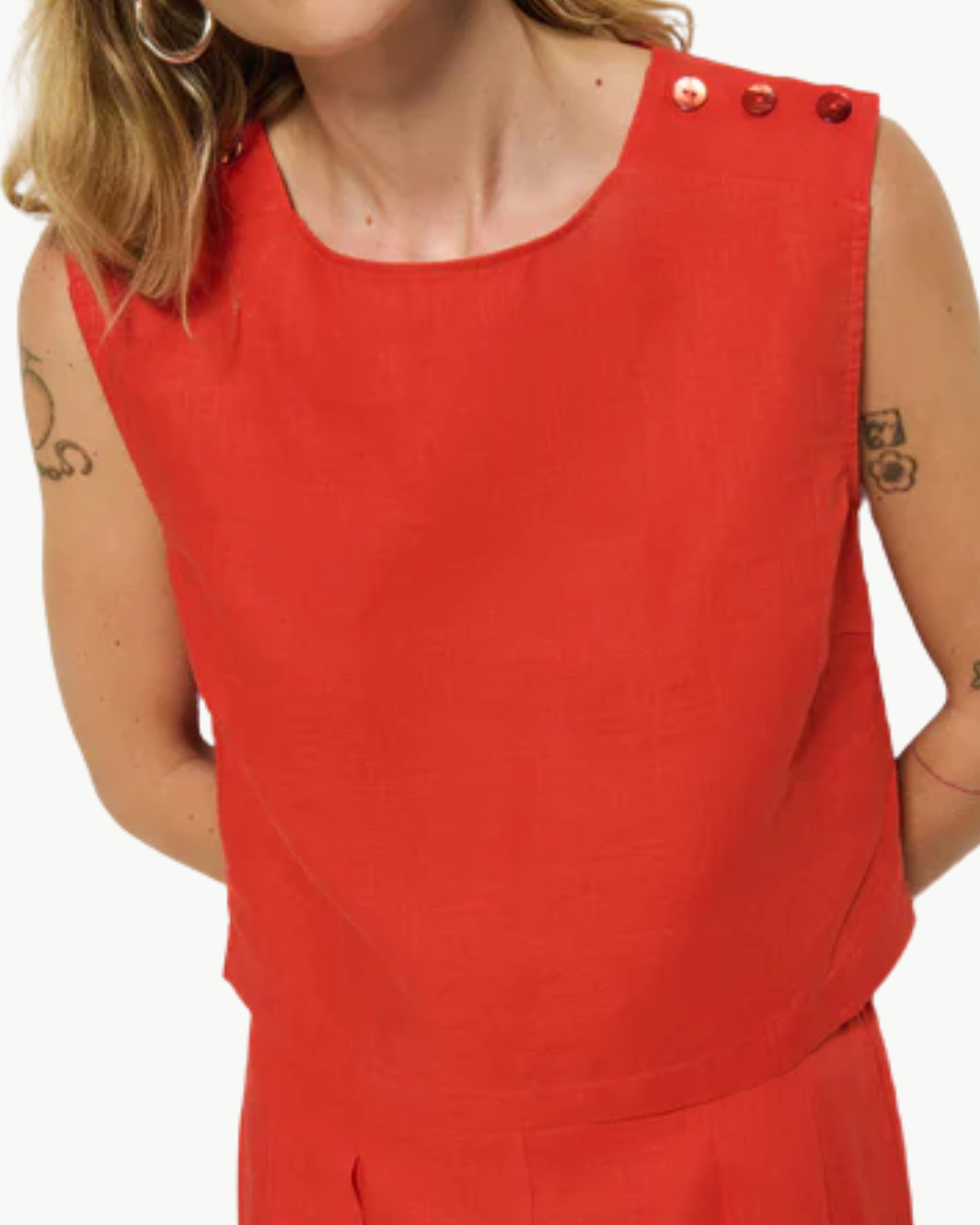CARA TANK IN AURORA RED