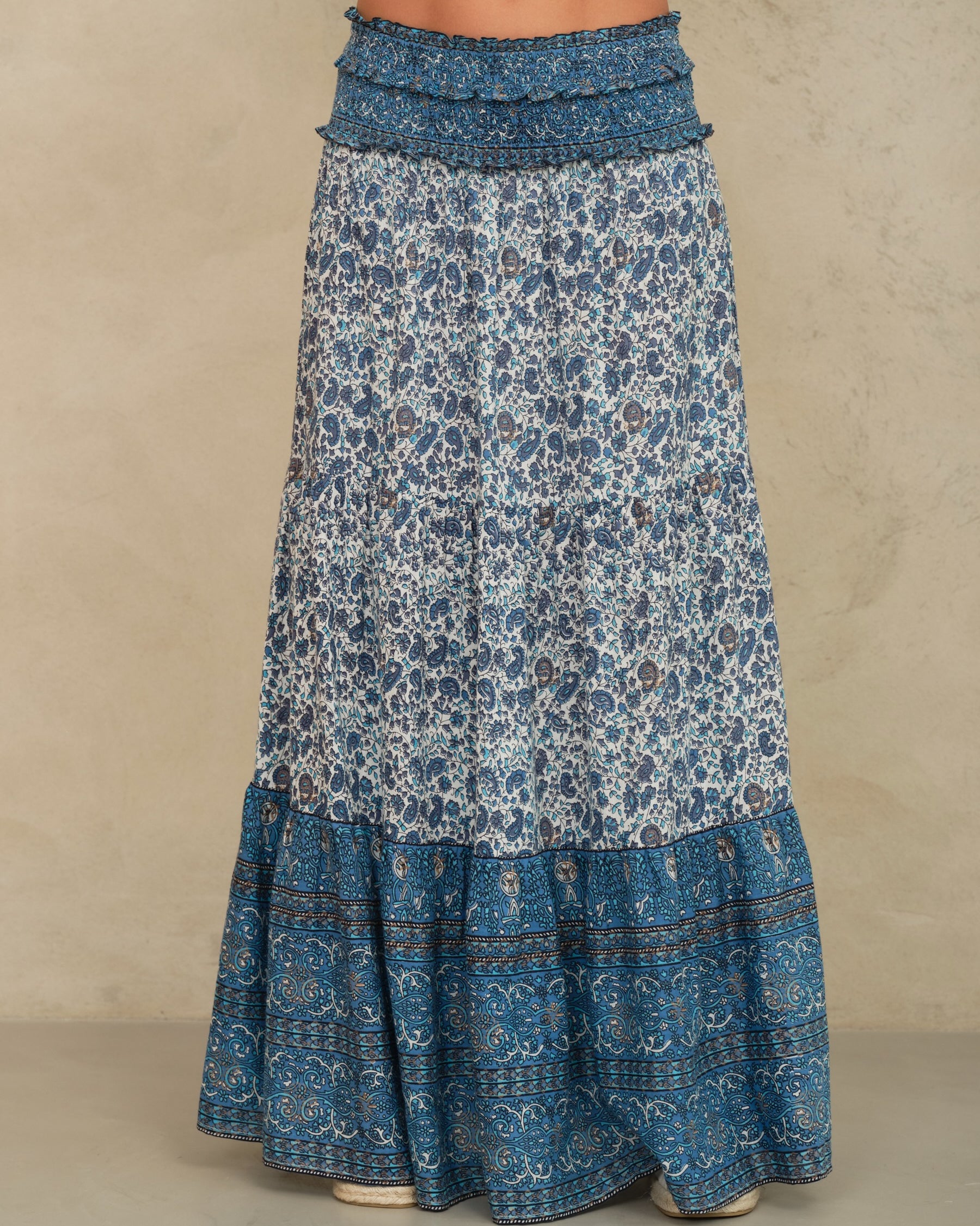 Mabe Esti Print Maxi Skirt at Romi Boutique