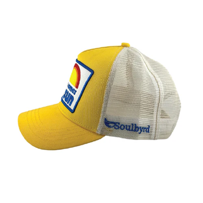 HERE COMES THE SUN TRUCKER IN YELLOW