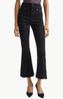 Veronica Beard CARSON HIGH RISE ANKLE FLARE WITH MID SEAM at Romi Boutique