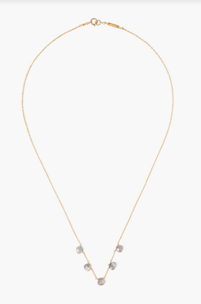 DANGLE NECKLACE IN LABRADORITE - Romi Boutique