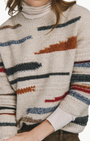 Autumn Cashmere TEXTURED CREW at Romi Boutique
