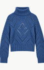Autumn Cashmere Chunky Diamond Stitchery Cowl at Romi Boutique