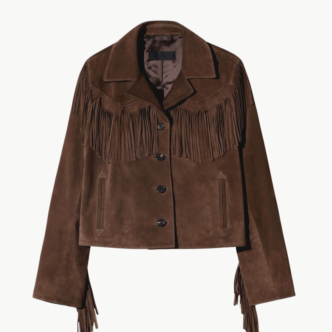 Nili Lotan Eloi Suede Jacket at Romi Boutique