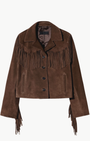 Nili Lotan Eloi Suede Jacket at Romi Boutique