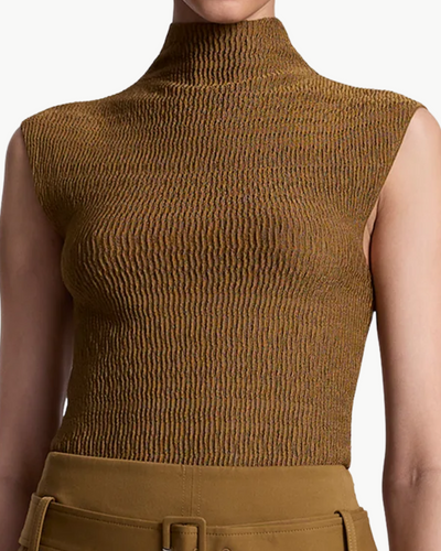 JADA KNIT TOP IN SADDLE