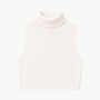 Saige Cropped Cashmere Turtleneck