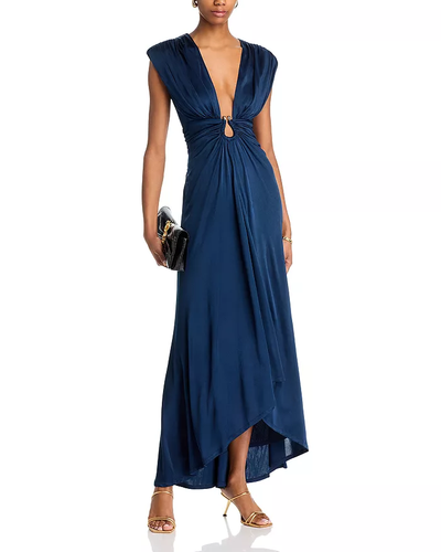 ARDEN DRESS IN SPRING NAVY