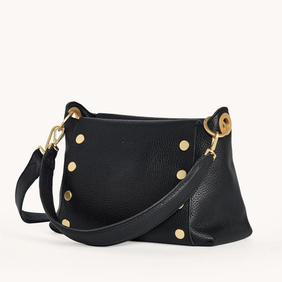 BRYANT MED IN BLACK/BRUSHED GOLD RED ZIP