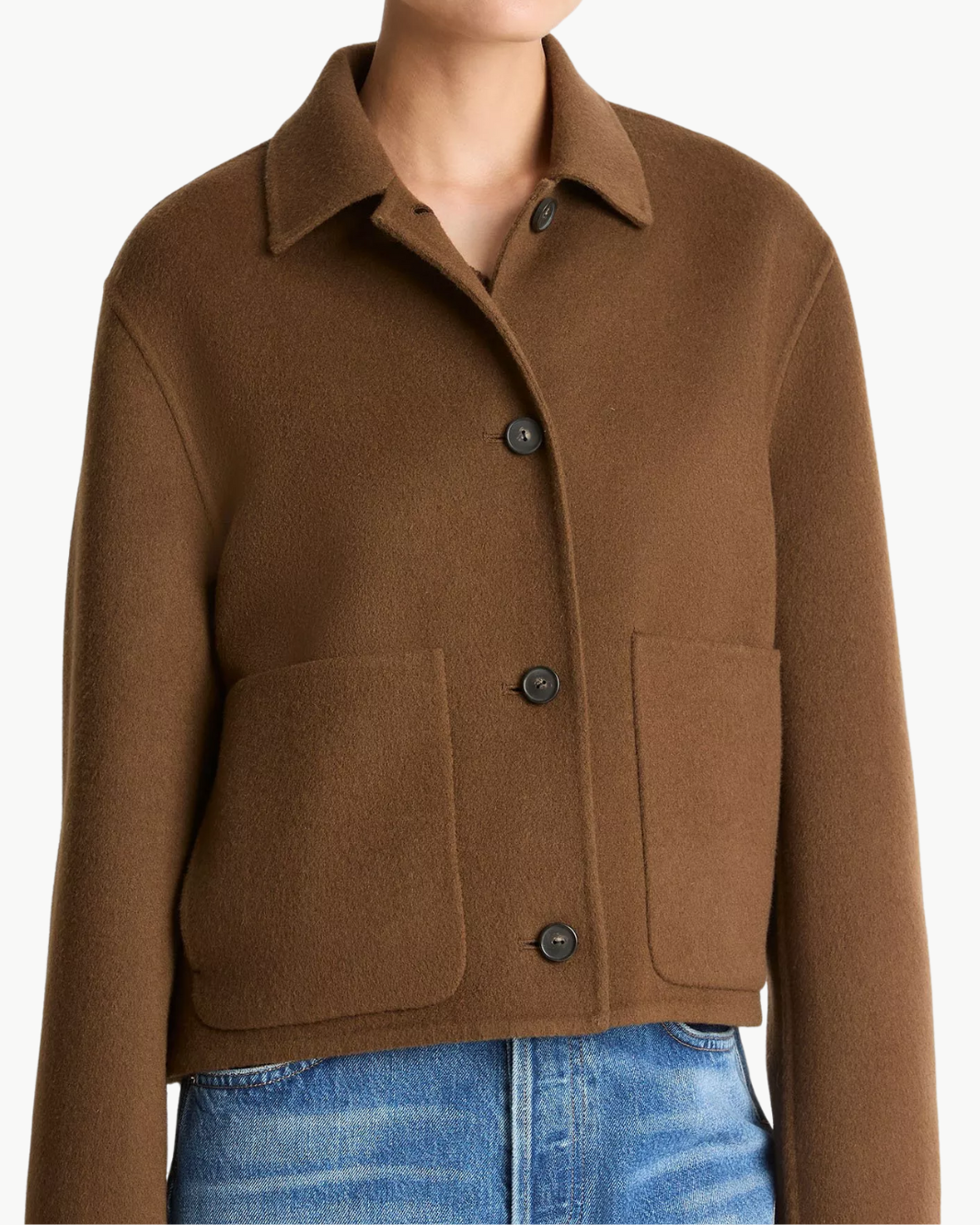 Vince WOOL AND CASHMERE-BLEND SHORT JACKET at Romi Boutique