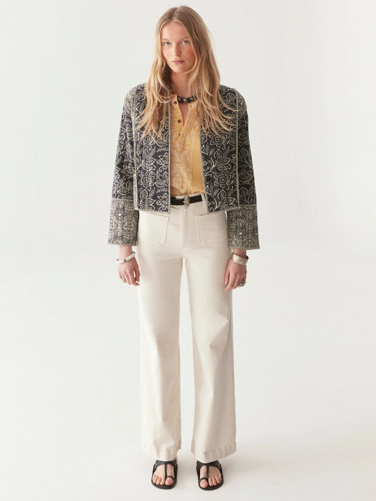 LUANA JACKET IN JASMINE SOUR ZEBRA - Romi Boutique