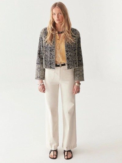 LUANA JACKET IN JASMINE SOUR ZEBRA - Romi Boutique