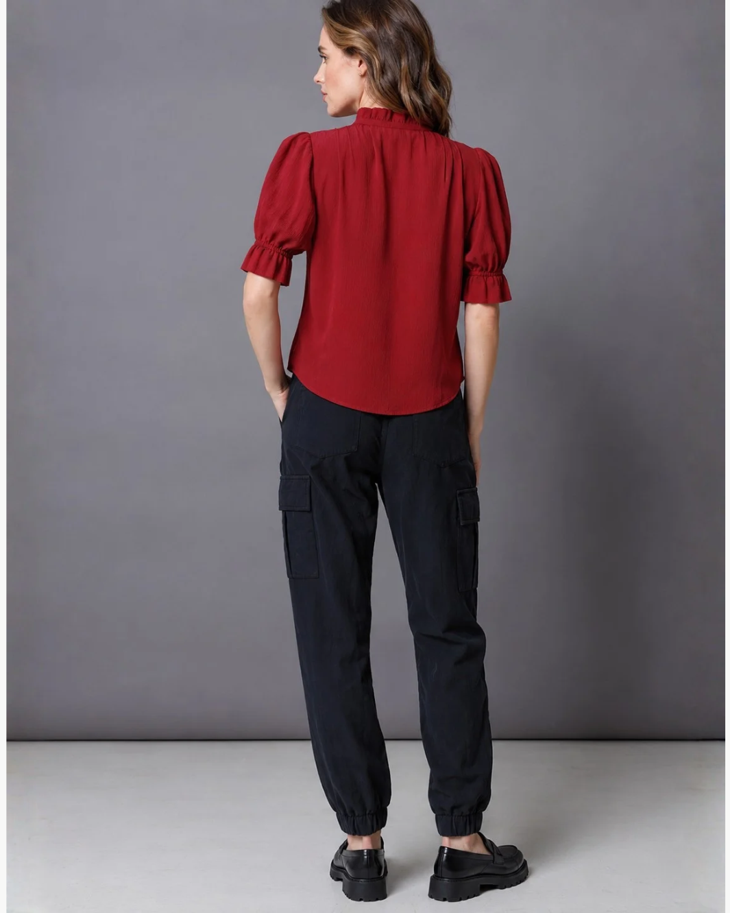 Go Silk Go Evermore Blouse at Romi Boutique