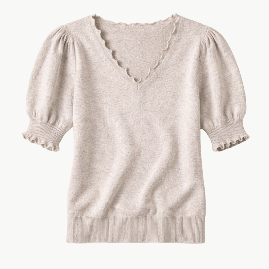 Ulla Johnson POLLINE SHORT SLEEVE TOP at Romi Boutique