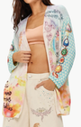 Me369 MYKONOS PRINTED CARDIGAN at Romi Boutique
