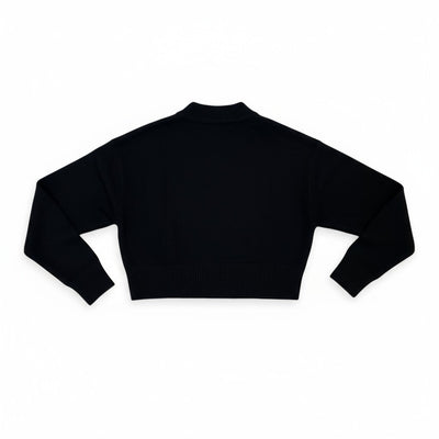 CROPPED CARDIGAN IN BLACK