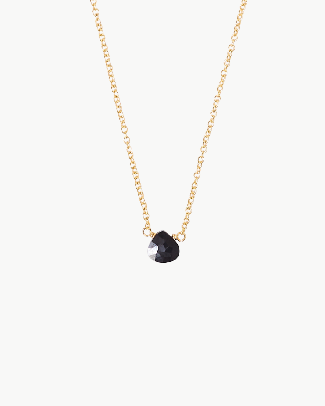 NECKLACE IN BLACK SPINEL - Romi Boutique