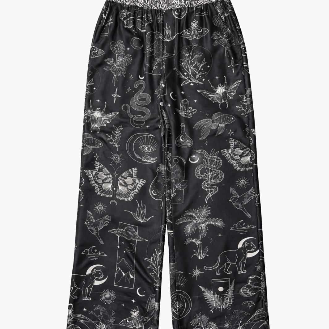 Me369 BAILEY STRAIGHT LEG PRINTED PANT at Romi Boutique