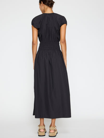 MINA DRESS IN WASHED BLACK - Romi Boutique