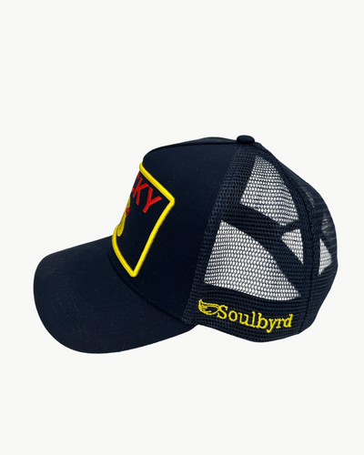 LUCKY DUCK TRUCKER IN INDIGO